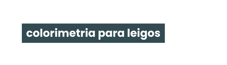 colorimetria para leigos